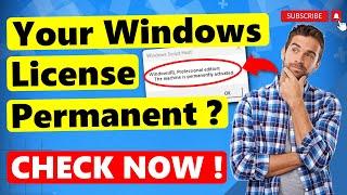 How to Check if Your Windows License Activation is Permanent Or Not? Quick Guide for Windows 10 & 11