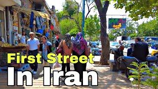 Take a Walk in First Street of IranSepah Street in Qazvin Province