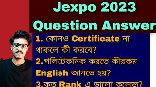 Jexpo 2023 Question Answer Jexpo 2023 certificate Jexpo 2023 rank for govt college #jexpo2023