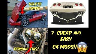 7 Cheap MUST HAVE Mods That Are GUARANTEED TO Make Your C4 Corvette FASTER