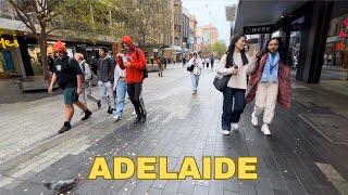 Adelaide City CBD Walk Rundle Mall King William Street Australia 2024 June