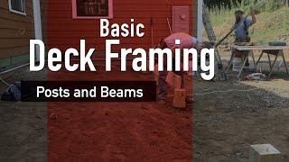 Basic Deck Framing Posts and Beams