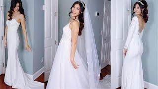 WEDDING DRESS TRY ON Azazie