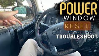 Toyota How to Fix and Reset Automatic Window Feature