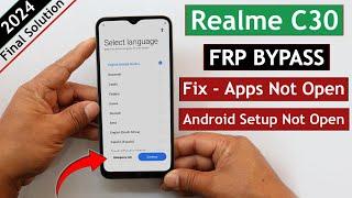 Realme C30 RMX3581 Frp BypassUnlock Google Account Lock - Android Setup Not Open Solution 2024