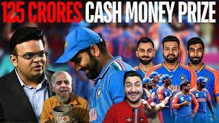 Jay Shah announcing Rs 125 crore cash reward for Team India  Pakistani Team Fainted