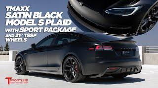 New Tesla Model S Plaid Upgraded with Brembo Brakes Carbon Fiber Aero Sport Package & Stealth PPF