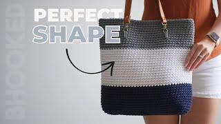 How to crochet a bag with PERFECT shape