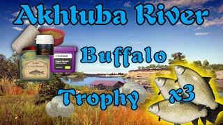 Russian Fishing 4 RF4 Akhtuba River Trophy Buffalo x3