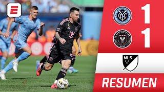 INTER MIAMI con LIONEL MESSI y LUIS SUÁREZ dejó ir puntos al sellar empate 1-1 ante NYCFC  MLS