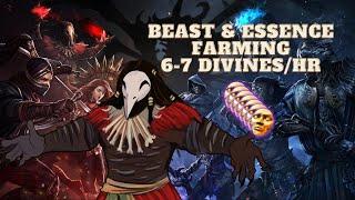 POE 321 Easy 6-7 Divine Orbshr - Beastiary + Essence Farm White Maps. Road To Headhunter Part 1