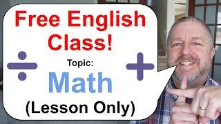 Free English Class Topic Math  Lesson Only