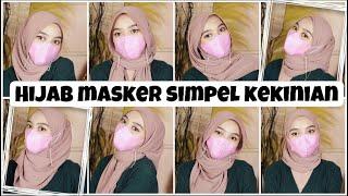 Tutorial Hijab Pakai Masker Biar Tetep Kece ll Pashmina Plisket Style Kekinian