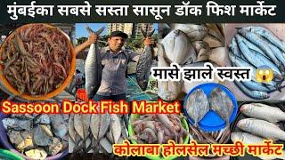 कोलाबा ससून डॉक फिश मार्केट।Colaba Fish Market MumbaiSassoon Dock Macchi Market 2024 Wholesale