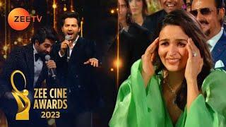 Zee Cine Awards 2023 - Varun & Ayushmann Sing A Fun Version Of #Kesariya For Alia Ranbir & Raha