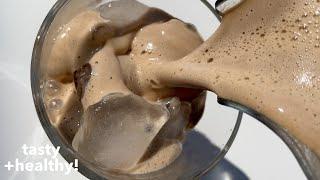 Iced Caffè Latte with benefits  vegan recipes