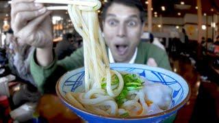 Udon Noodle Eating Spree & Tempura Binge  ONLY in JAPAN