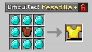 LA NUEVA DIFICULTAD PESADILLA+ en MINECRAFT  MINECRAFT pero ALEATORIO