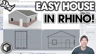 How to MODEL A HOUSE in Rhino - Beginner Tutorial