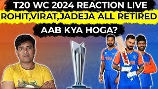 India Triumphs in T20 World Cup 2024  Rohit Sharma Jadeja & Virat Kohli Announced Retirement