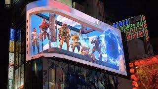 Apex Legends 3D Ad on Cross Shinjuku Vision Tokyo