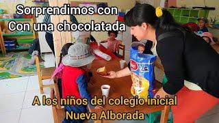 SORPRENDIMOS A LOS NIÑOS CON UNA CHOCOLATADA