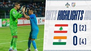 Lebanon 0 2 - 0 4 India  Full Highlights  Semi Final  SAFF Championship 2023