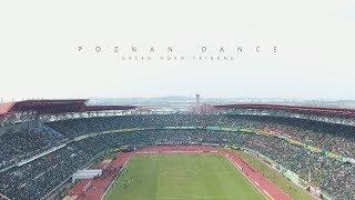 POZNAN DANCE FROM -GREEN NORD- TRIBUNE PERSEBAYA VS AREMA