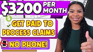 Work From Home Earn $3200Month as a Claims Processor NO PHONENO EXPERIENCE