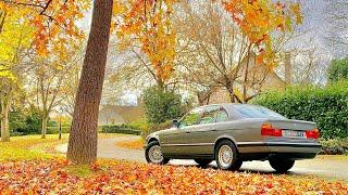 BMW 525i E34 Autumn trip - Driving and engine sound