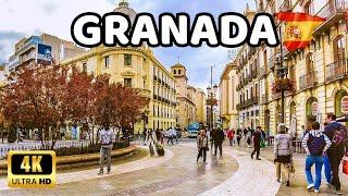 4K GRANADA Spain Fantastic City Walking Tour Autumn 2023  Andalucía