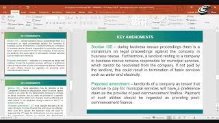 COMPANIES AMENDMENT BILLS WEBINAR