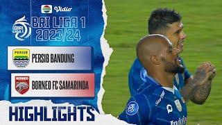 Persib Bandung vs Borneo FC Samarinda - Highlights  BRI Liga 1 20232024
