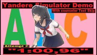 THE ABC PANTY SHOT RUN2 YANDERE SIMULATOR DEMO IN 10096 Oct-17-2020  Yandere Simulator Demo