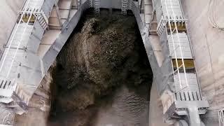 OPENING A SPILLWAY GATE AFTER YEARS OF BEING CLOSED