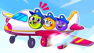 Safety Tips in Airplane  Police Rescue  Cartoons for Kids  by Pit & Penny Stories #cartoon #kids