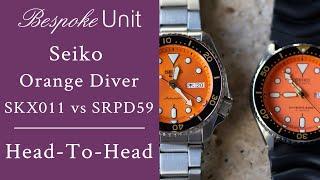 JDM Seiko Orange Diver Head-To-Head SKX011J vs. SBSA009 SRPD59