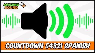 Countdown 54321 Spanish Language - Sound Effect For Editing