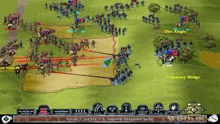 Sid Meiers Gettysburg Playing as the Union Random Scenario