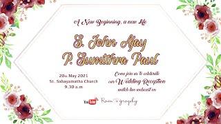 John Ajay  Sumithra Paul  Wedding  20.05.2021  10.15 am  Ram Graphy