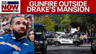 Drake house shooting Security guard wounded by gunfire outside rappers mansion  LiveNOW from FOX