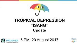 DOST-PAGASA Tropical Storm #IsangPH 11 PM August 20 2017 Update