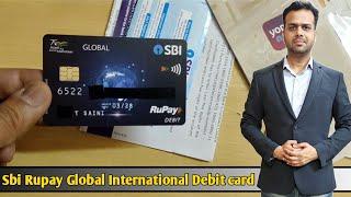 Sbi Rupay Global Debit Card  Sbi Global International Rupay Debit Card  Sbi contactless Debit card
