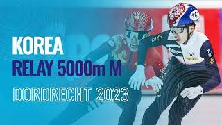 KOREA  Winner  Relay 5000m M  Dordrecht  #ShortTrackSkating