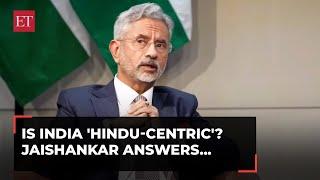 EAM Jaishankar on India being more Hindu We were a minoritarian pandering nation but not anymore