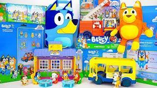 Bluey Toy Collection Unboxing Review Blueys Playground Playset Blueys School Toy Collection ASMR