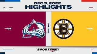 NHL Highlights  Avalanche vs. Bruins - December 3 2022