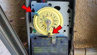 How to set the time on a pool pump timer