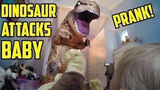 Dinosaur Attacks Baby PRANK