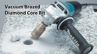 Vacuum Brazed Diamond Core Bit for Grinders